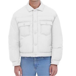 Hudson XLarge Jacket Vintage Inspired Puffer Trucker Free Thinkers creme NWT